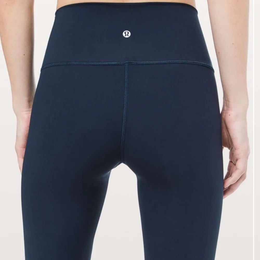 Lululemon Wunder Under Crop (Hi-Rise) Leggings Luxtreme 21" True Navy Size 4 - Image 2