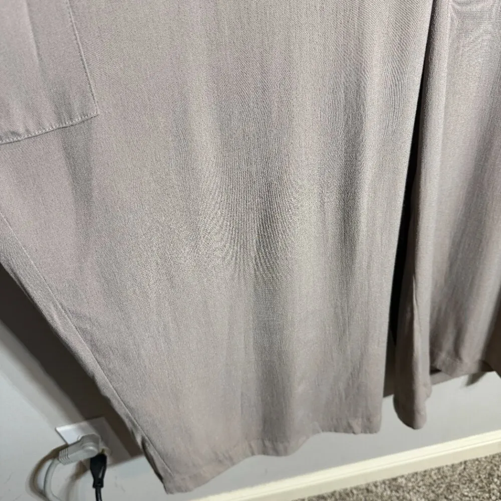 Universal Standard Kia Wide Leg Crop Jumpsuit Women's XL (26-28) Tan Minimalist - Image 11