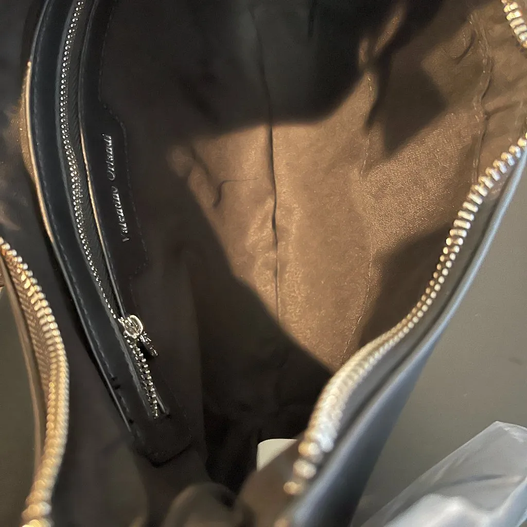 Valentino Orlandi Crescent Shoulder Bag w/ Pouch & Strap in Black - Image 6