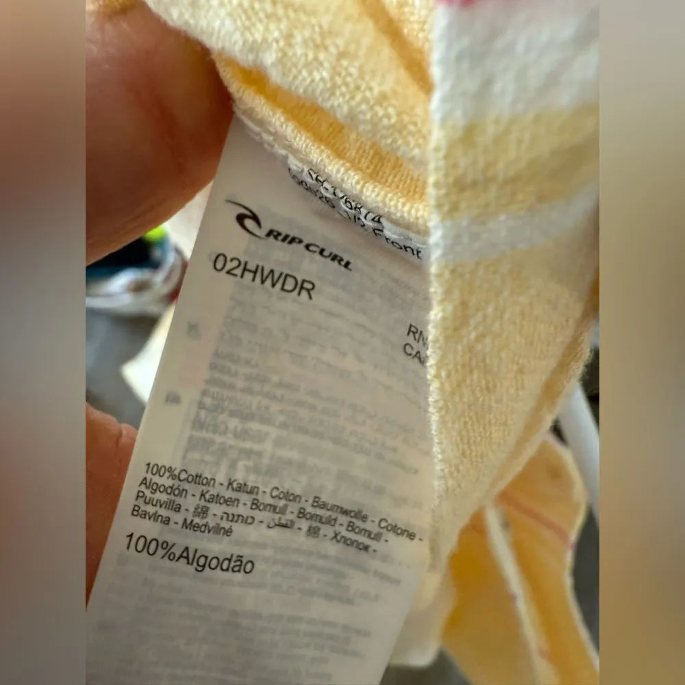 NWT RIP Curl Stripe Surf Dress Tank Dress Yellow Pink White Sundress Size M - Image 10