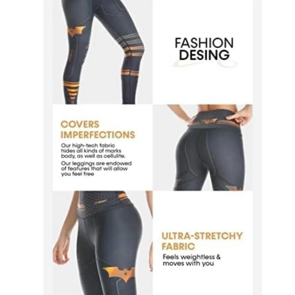 Drakon x Batman Special Edition Compression‎ Leggings – DC Comics Superhero Size M - Image 3