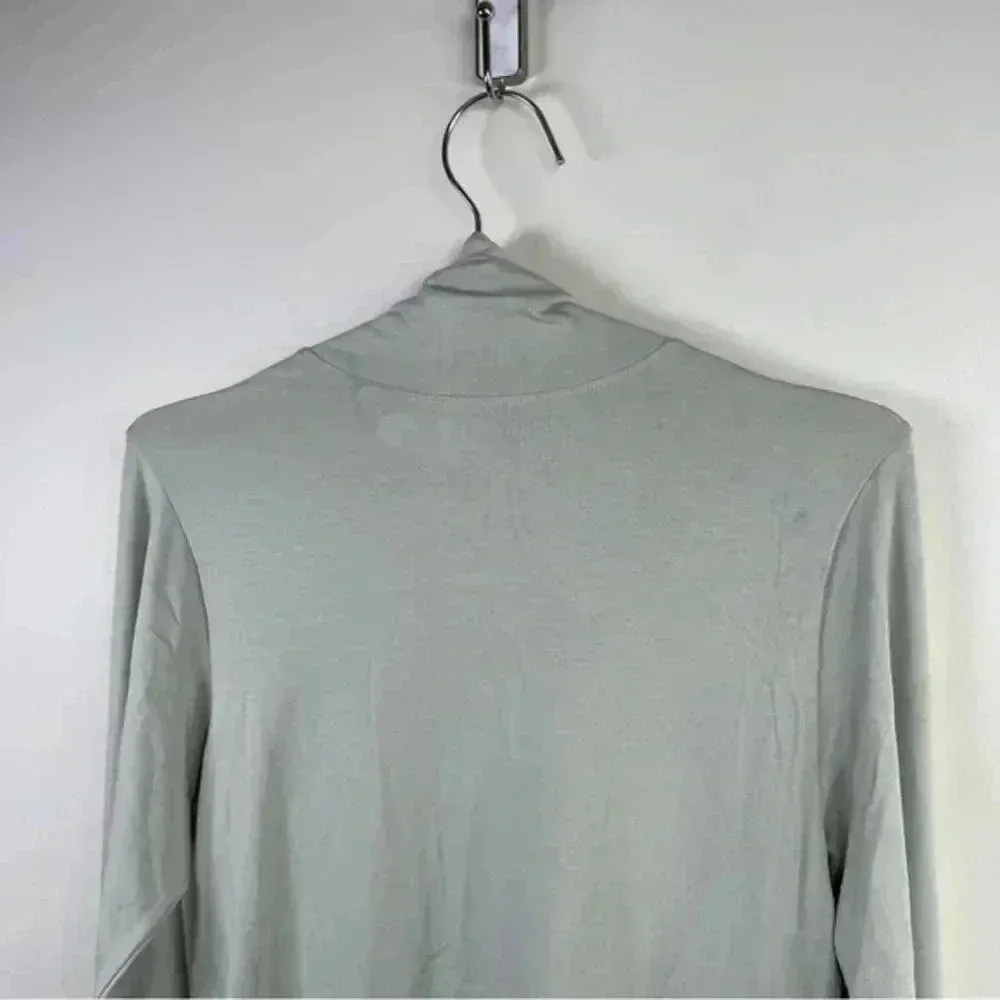Universal Standard Light Gray Jersey Turtleneck‎ In Mineral Grey - Image 5