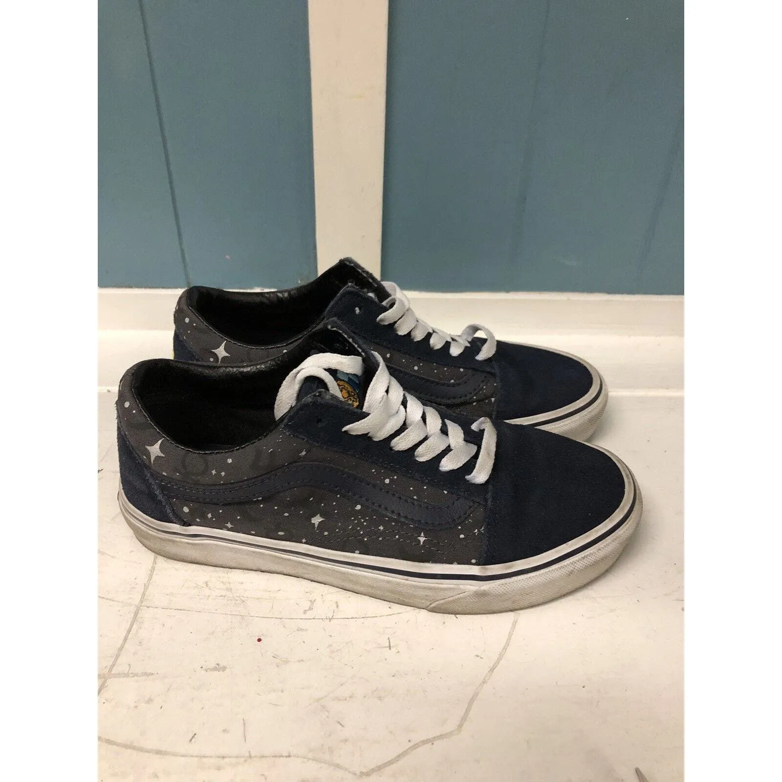 Vans X Sailor Moon Old Skool Navy/Black Sneakers Women’s 6‎ Limited-Edition 2022 - Image 5