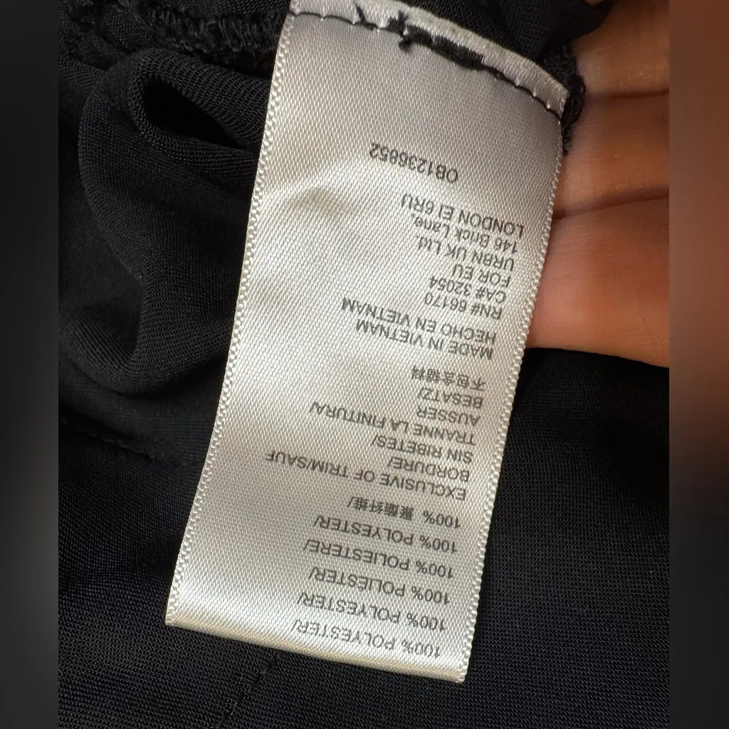 Urban Outfitters  Under The Moon Satin Mini Skirt In Black- Size XL - Image 5