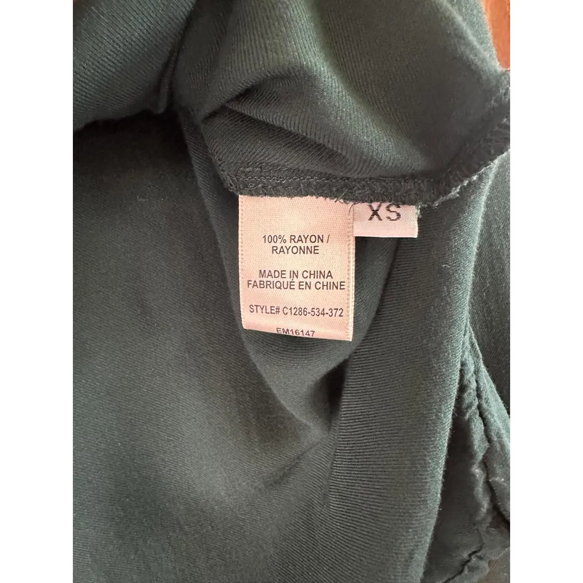 Cloth & Stone Anthropologie Emerald Green Long Sleeve Button Blouse Women’s XS - Image 8