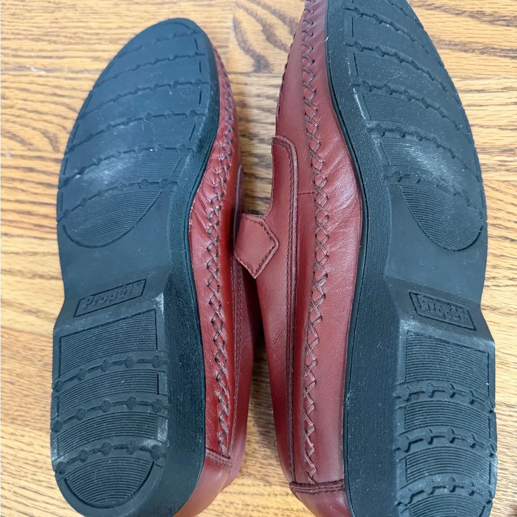 Propet Burgundy Brown Leather Mary Jane T - Image 6