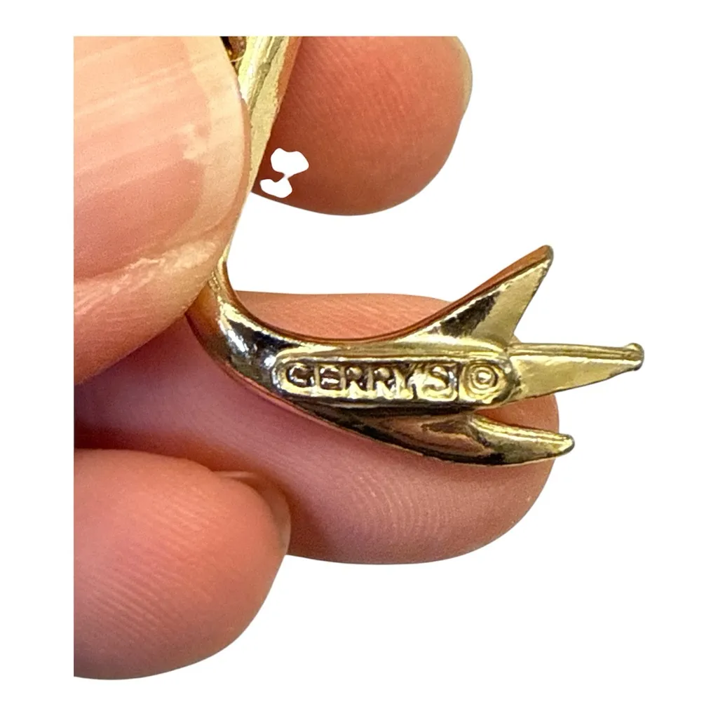 Vintage Gerry’s Enamel Lizard Brooch Silver Tone Blue Green Signed - Image 3