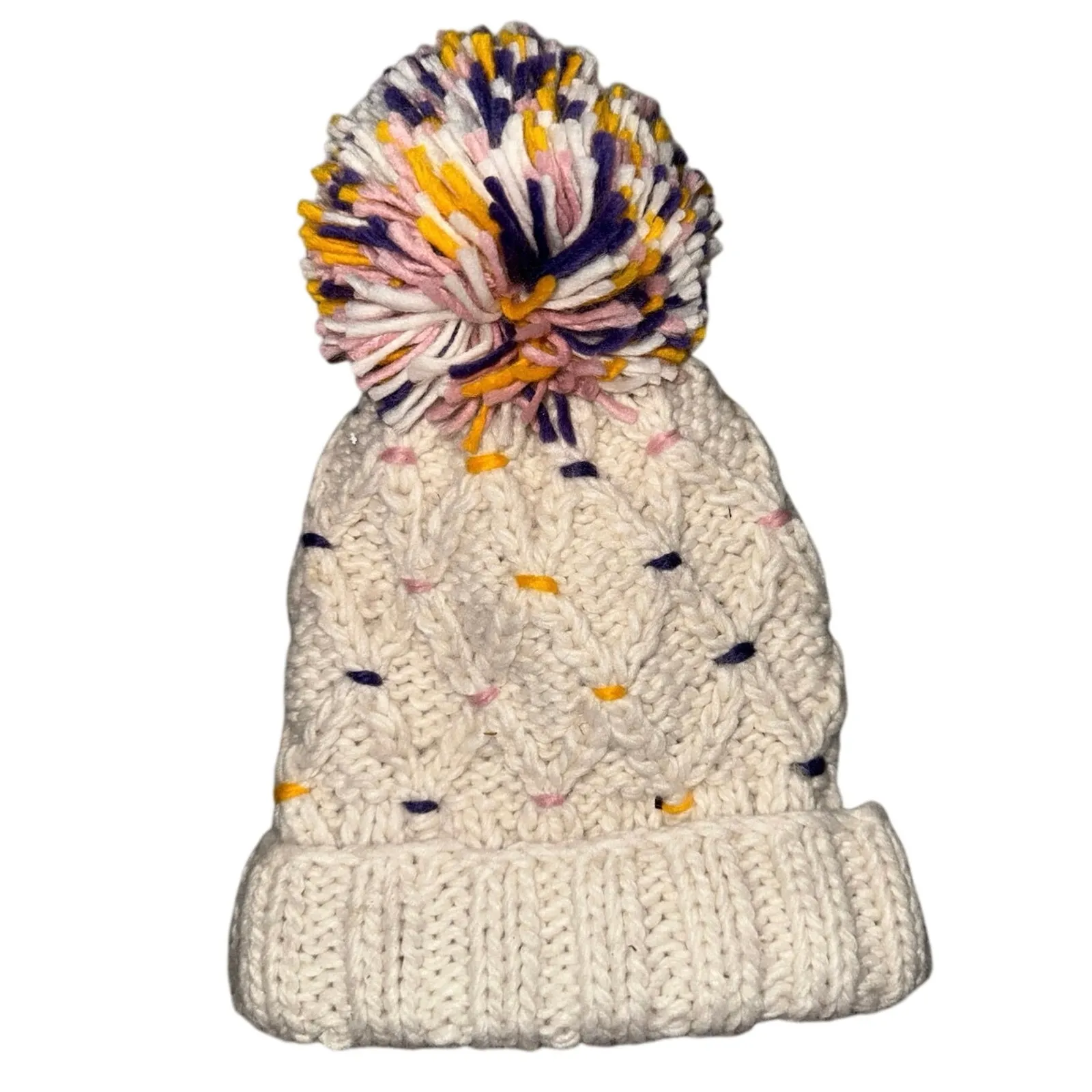 NWT acrylic Lisle Hat Ivory knit shiraleah Chicago four sisters boutique gift - Image 3