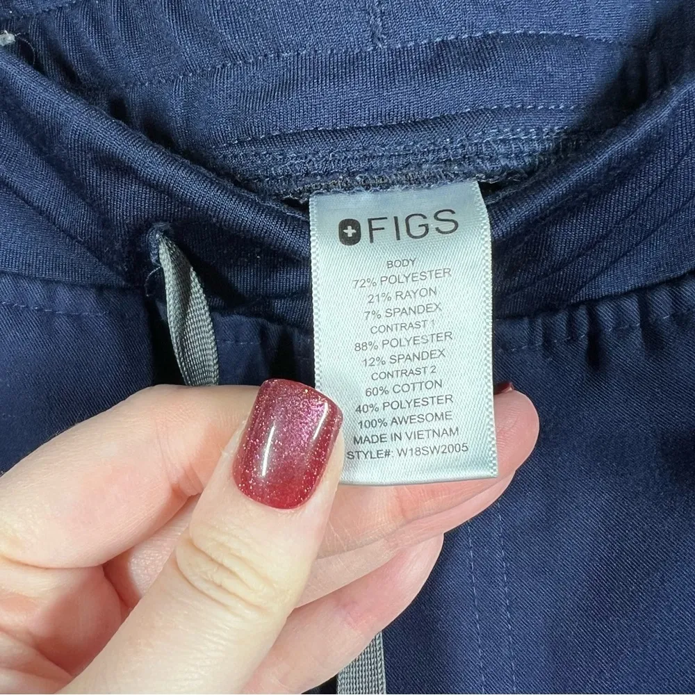 Figs Dark Blue Zamora‎ Jogger Scrub Pants - Image 3