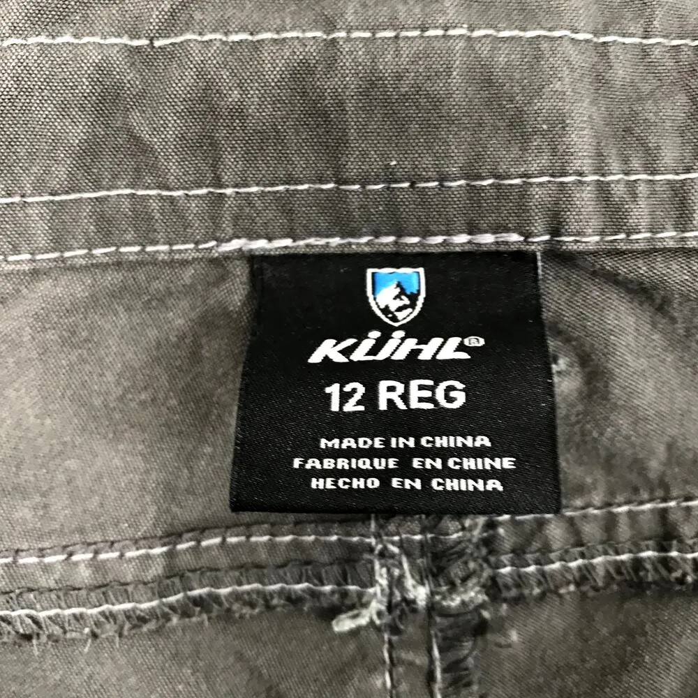 KUHL Cargo Hike Pant Women 12 Gray Mid Rise Legendary Outdoor Gorpcore Goth Y2K - Image 8