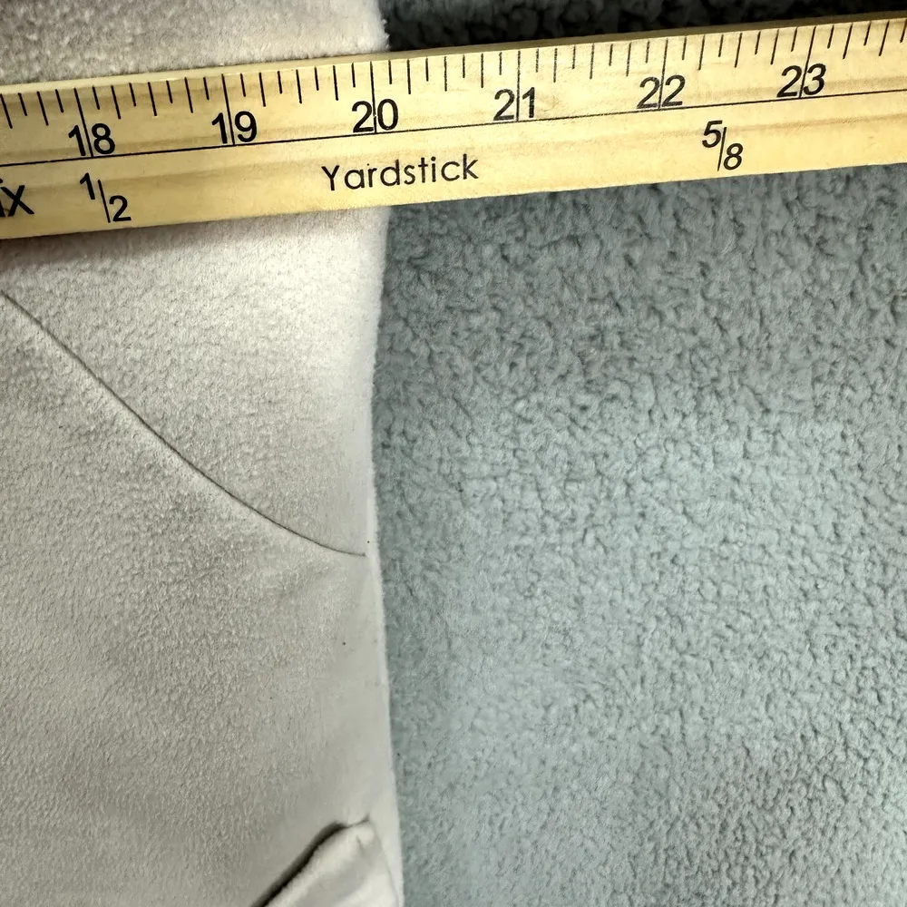 Thakoon Collective Trench Coat Womens Small Ivory Wool Blend Pocket Front Luxury - Image 7