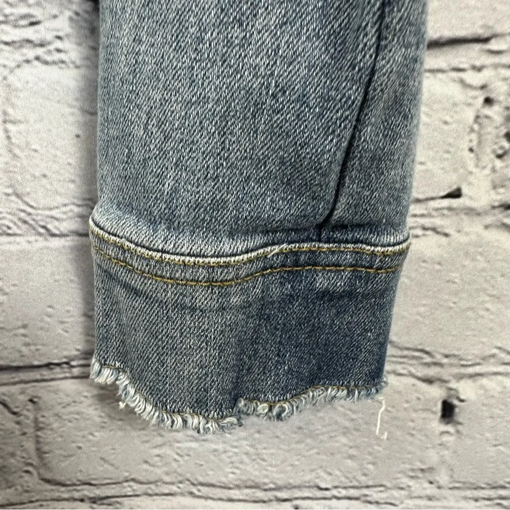 Ramy Brook Women’s Murray Embellished Denim & Tweed Jacket Raw Edge Blue Combo S - Image 7