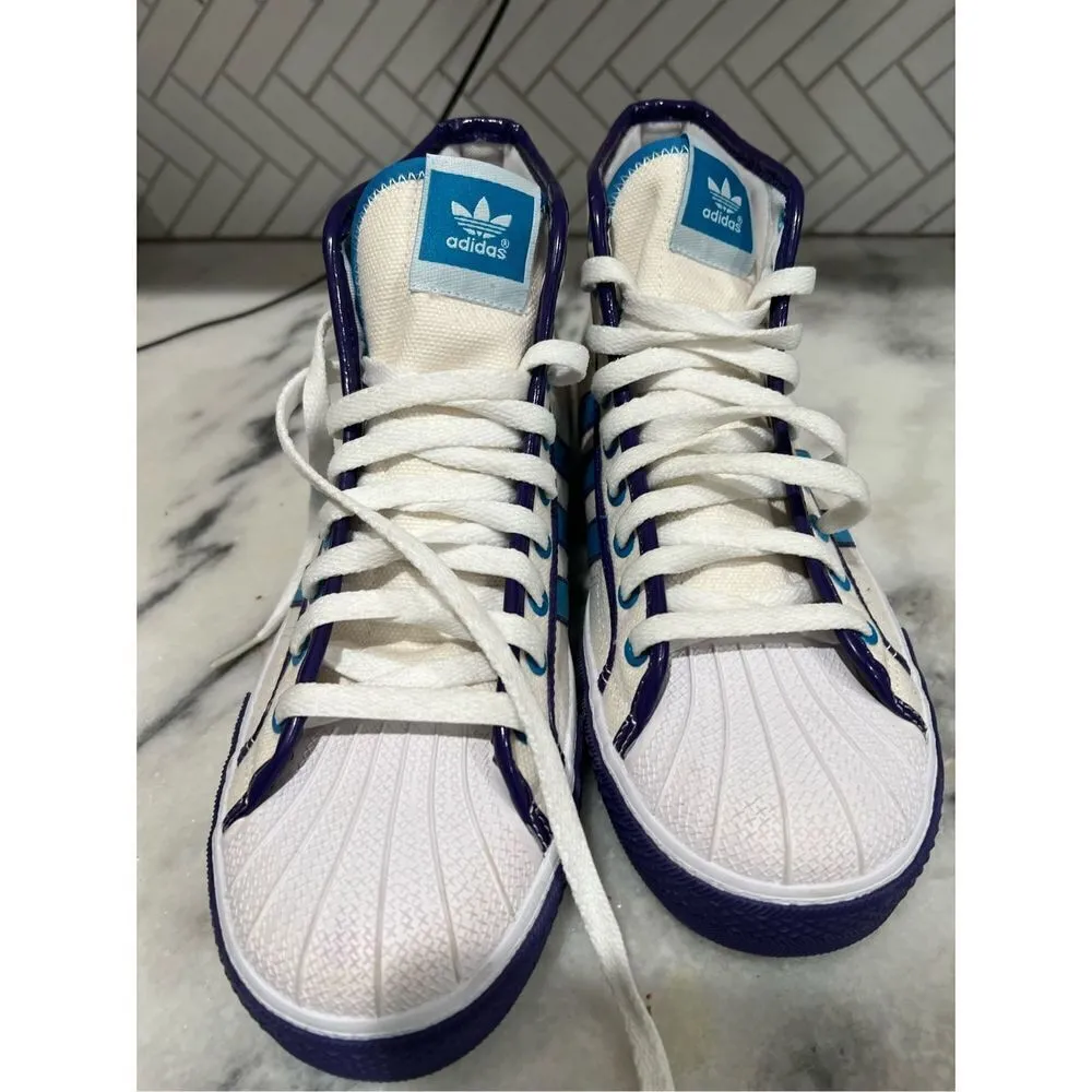 Adidas 2009 NZA Shell Mid Top "NBA Hornets" G05976 RARE Women's 11 - Image 5