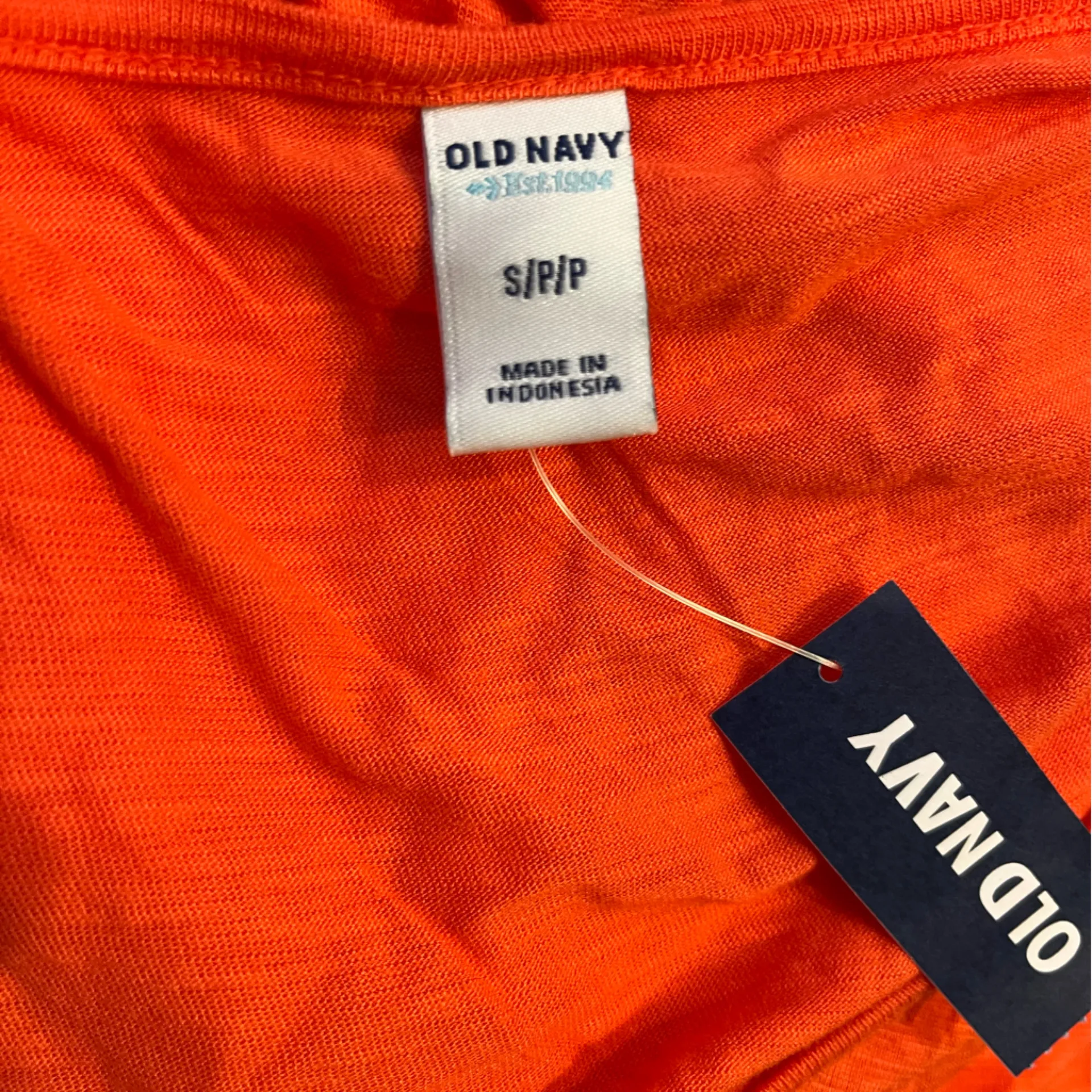 Old Navy Vibrant Orange Midi Dress - Image 7