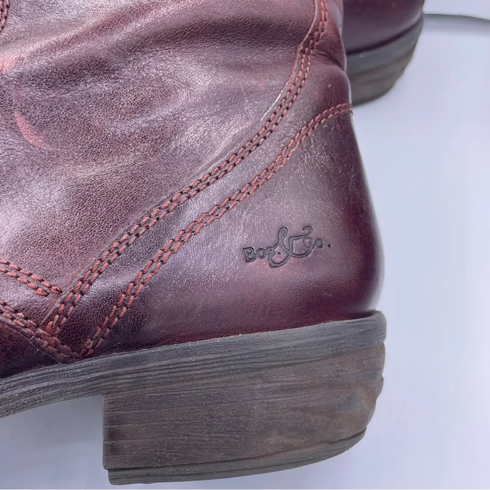 leather lace-up combat boots fleece lining women Size 41EU/ 10.5US - Image 6