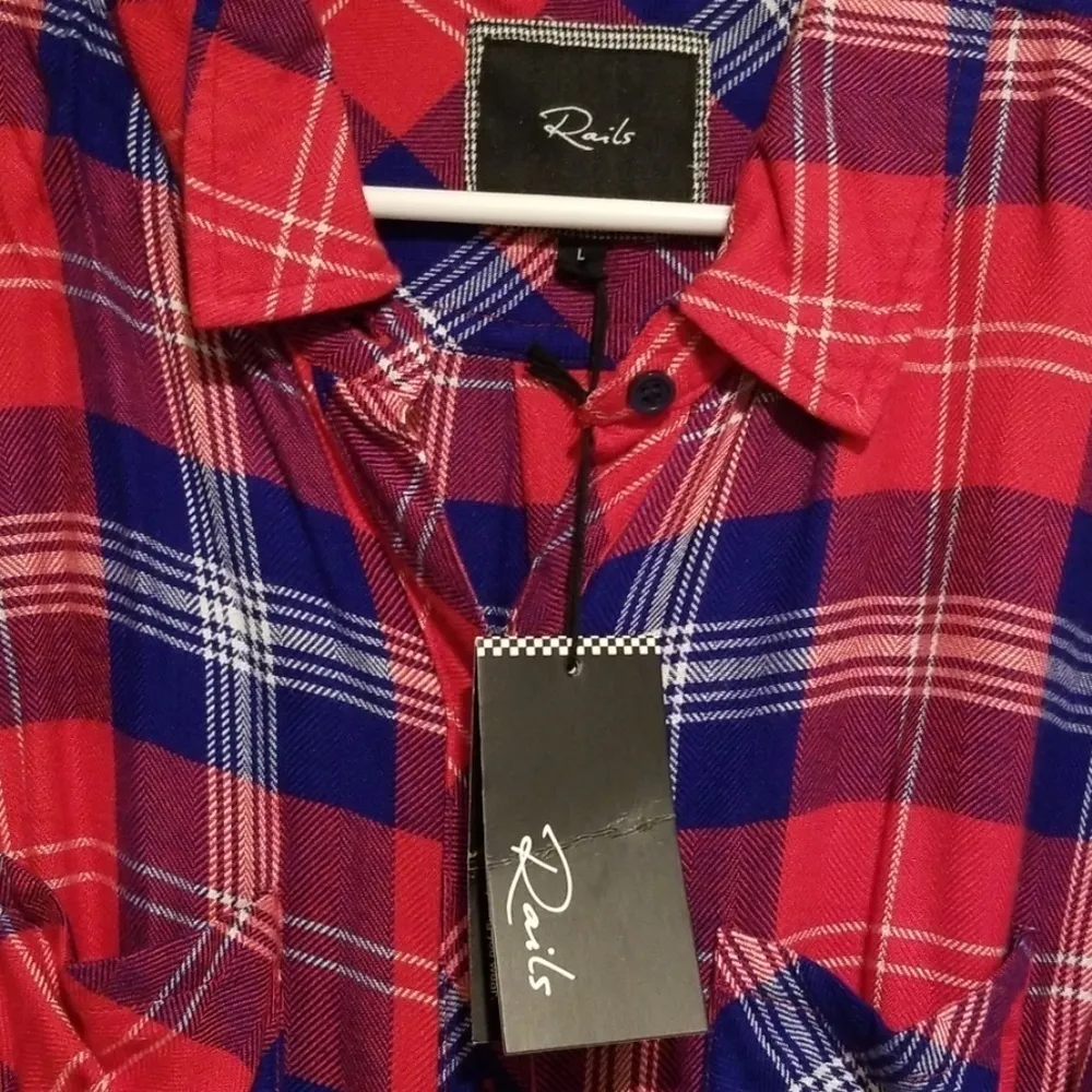 💕RAILS💕 Red Plaid Soft Flannel Shirt Dress - Image 8