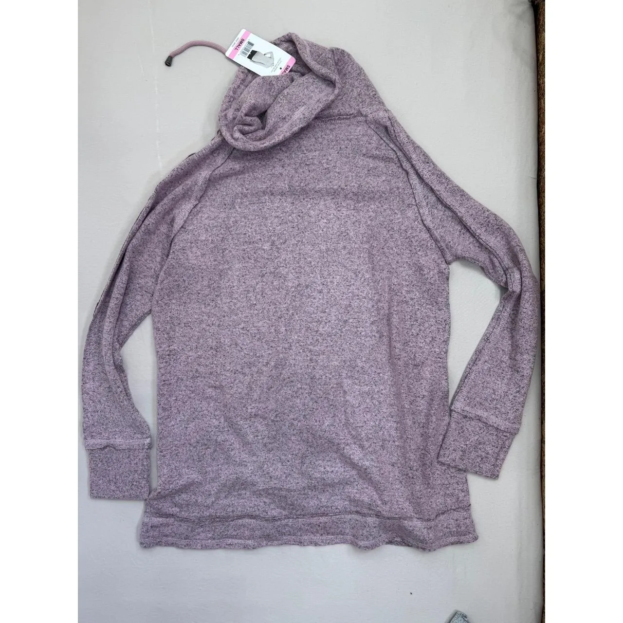 Chelsea & Theodore Set of 2 Size S Sweaters Pink Gray Cowl Neck Cozy Tops Soft - Image 7