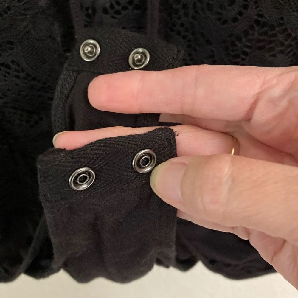 Torrid Black Lace Corset Seamed Lace Up Stretchy Tank Bodysuit 1X - Image 13