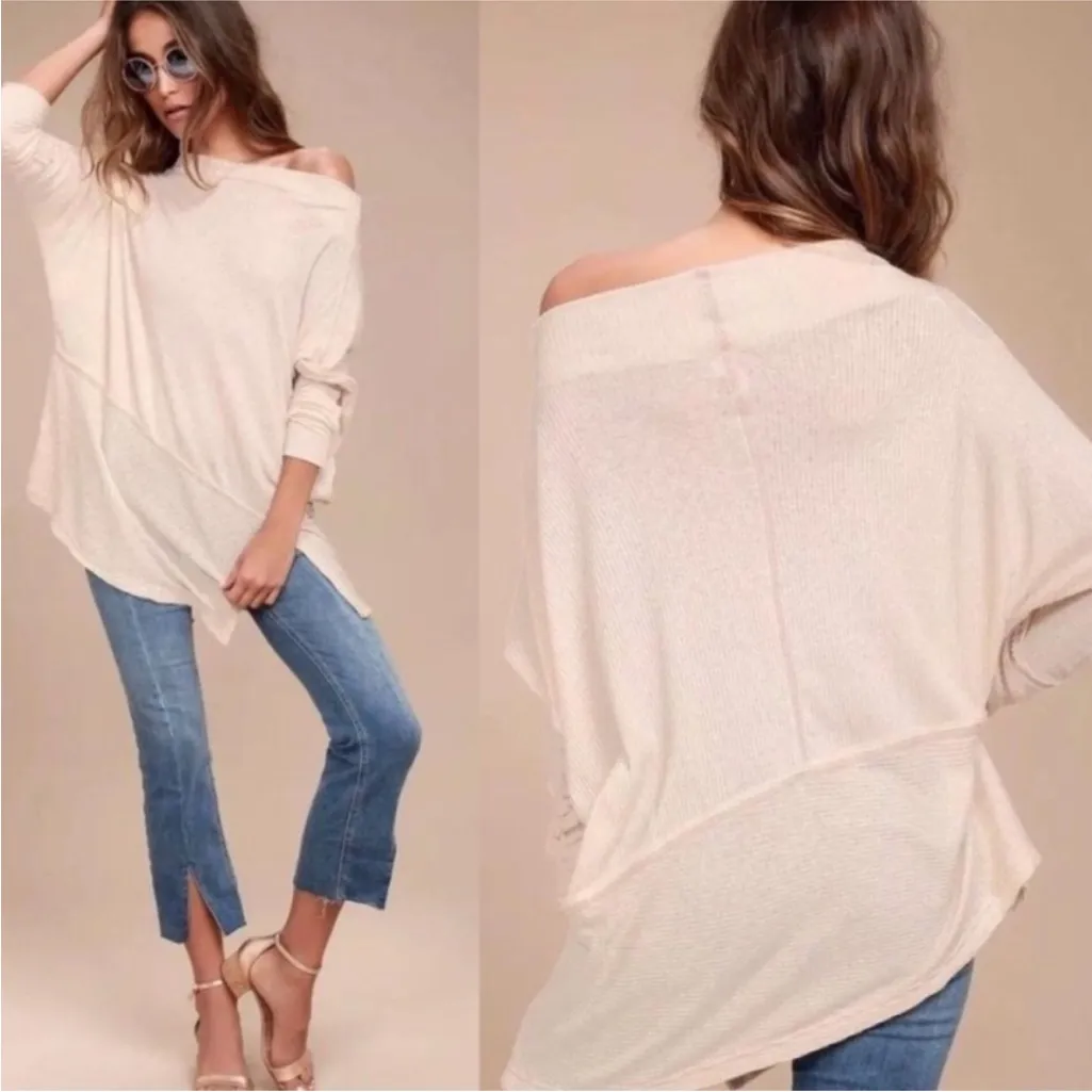 Free People / We the Free Londontown Thermal Moonstone Boho Tunic Top Size XS - Image 2