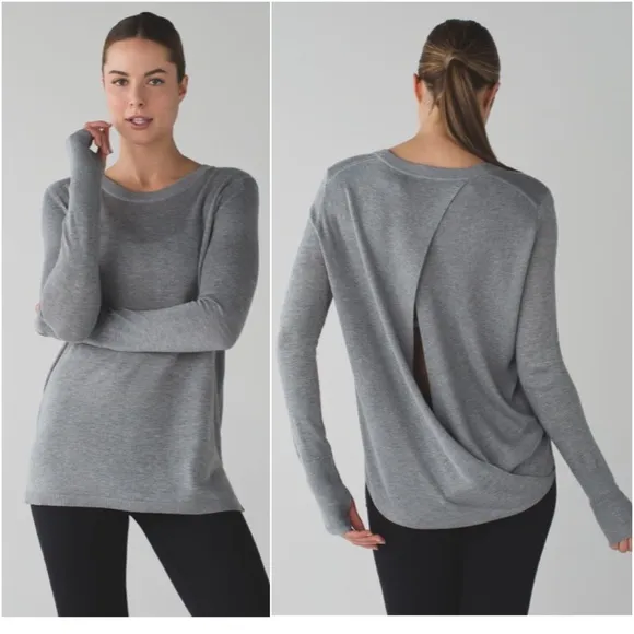 lululemon • bring it backbend open back sweater - Image 3