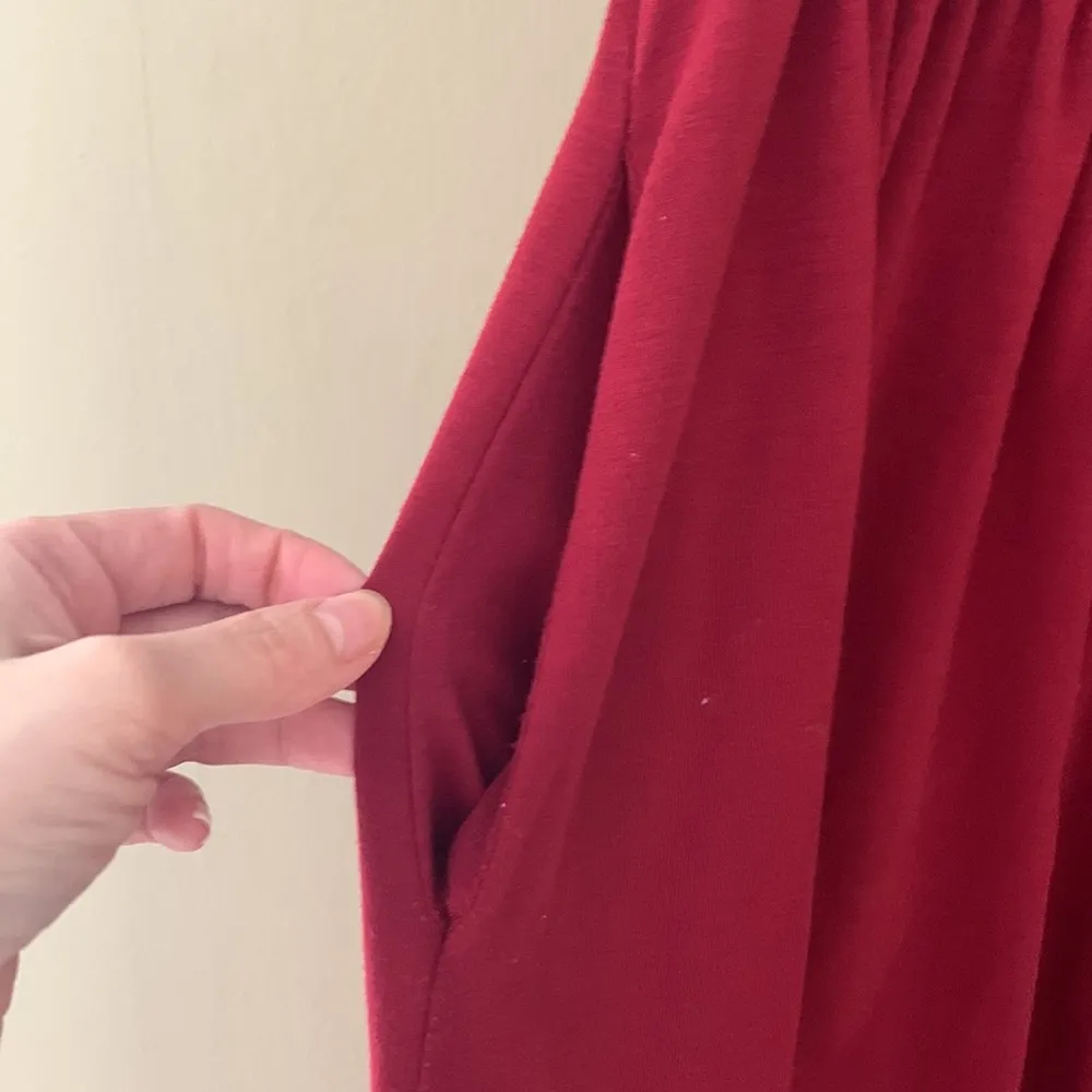 Off the Shoulder Maxi Dress with Pockets Size L - Image 4