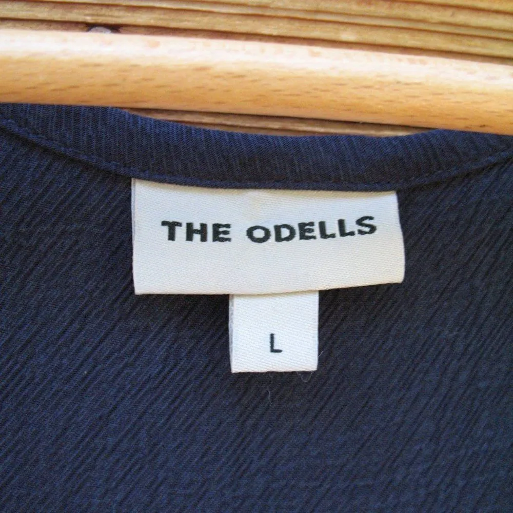 The Odells Blue Soft Tencel Jumpsuit Pants Blue Size L - Image 7