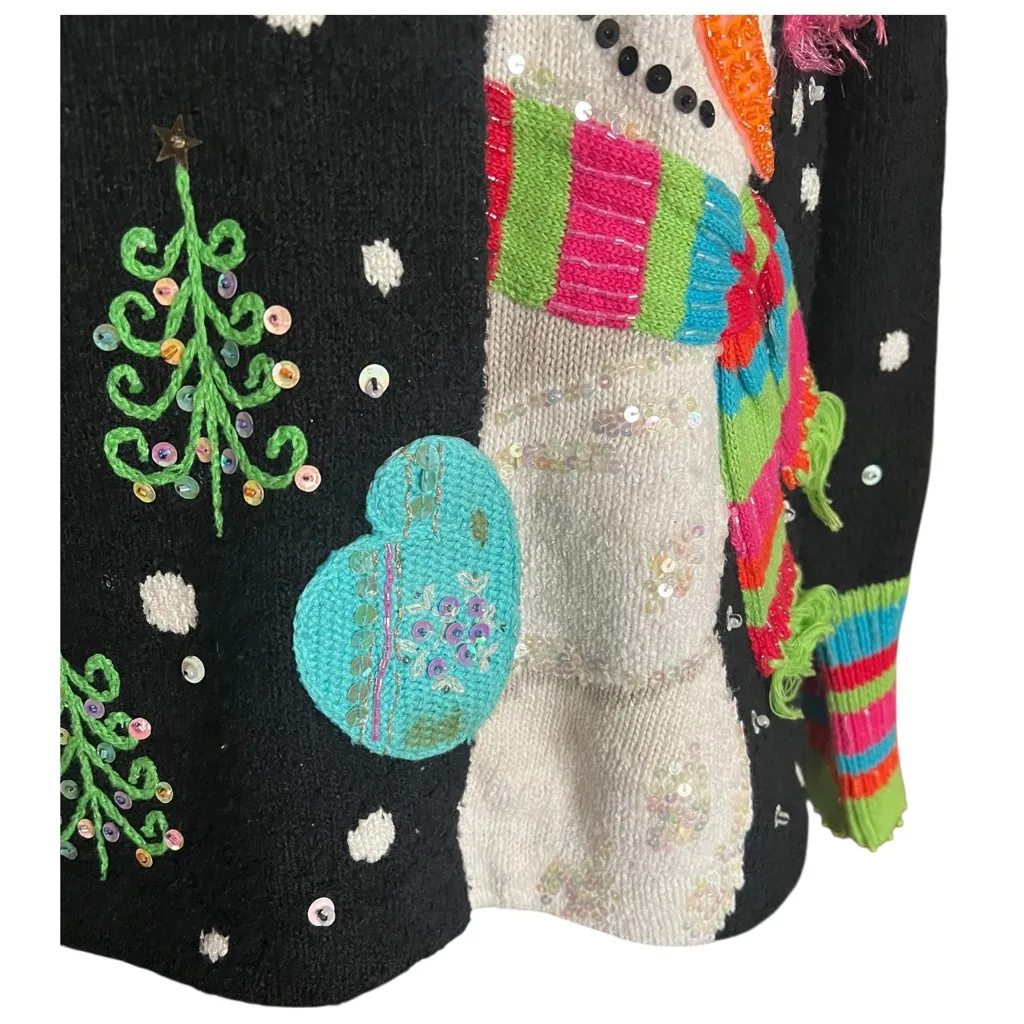 Vintage Design Options By Philip & Jane Gordon 3D Sweater Cardigan SZ. L.. Size L - Image 8