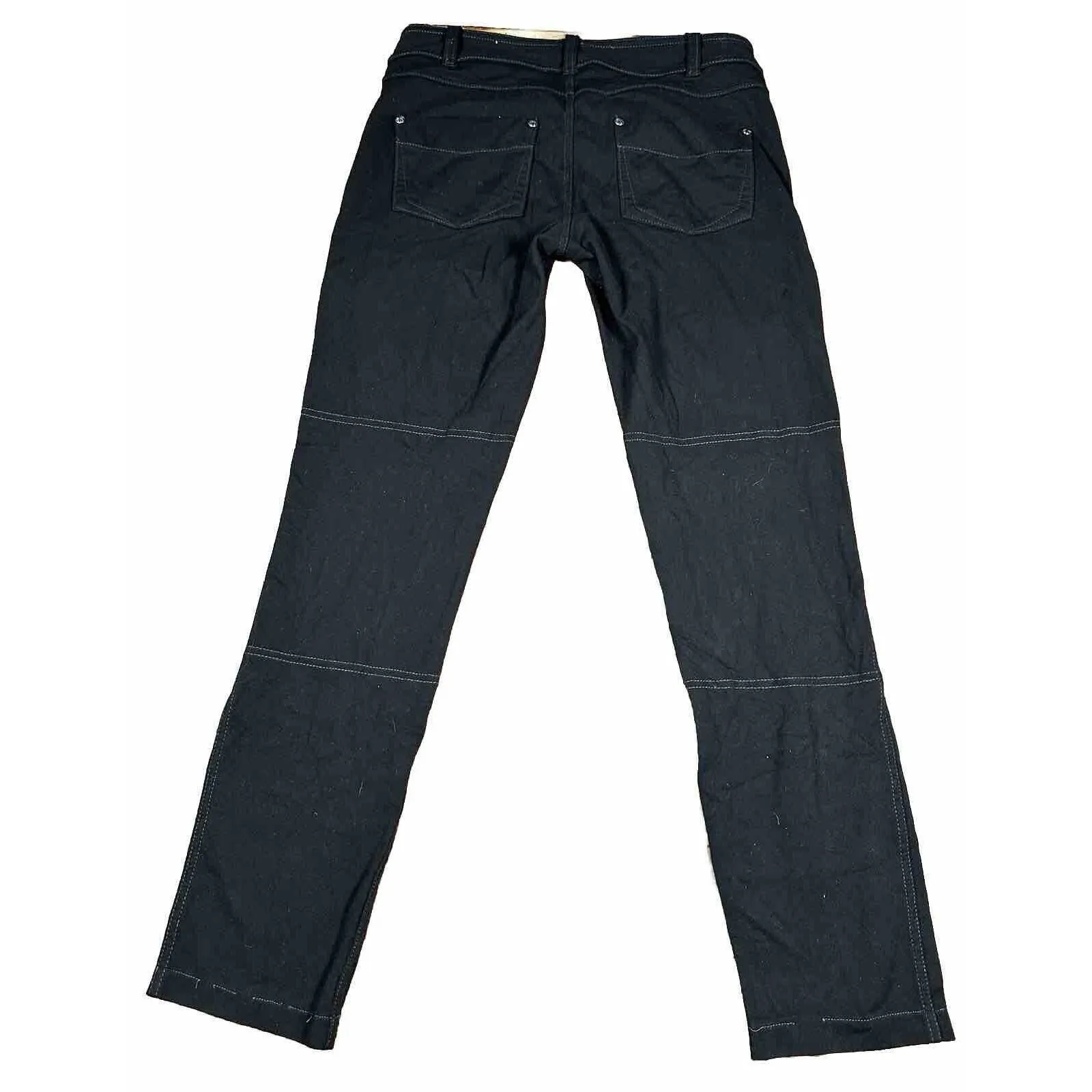 Athleta Women's Size Small Black Pull On Pants Pockets Stretch Straight‎ Leg - Image 4