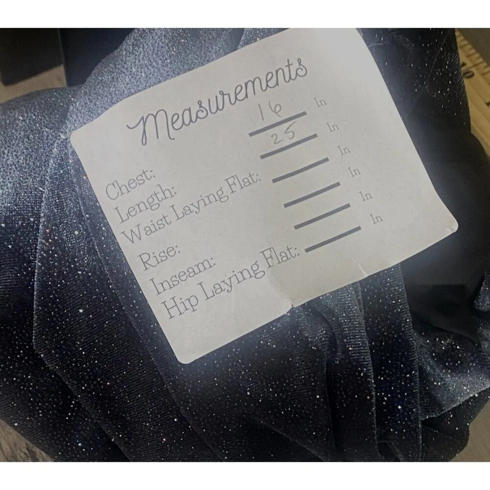 ZARA Velvet Glitter Ruched Longsleeve Mock Neck Bodysuit Snap Crotch M Navy Blue - Image 7