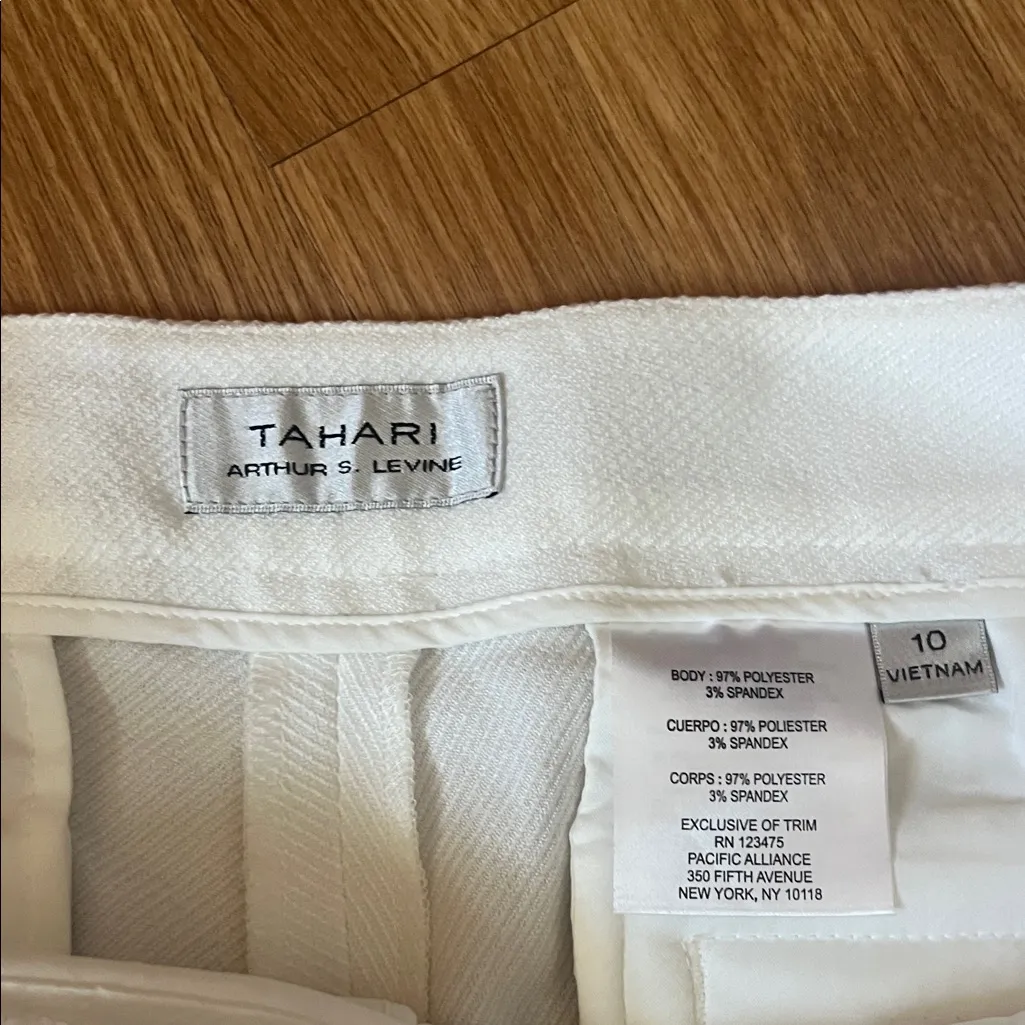 Tahari Ivory Women's Trousers new size 10 dressy or casual - Image 2
