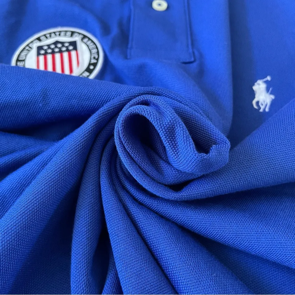 Polo Ralph Lauren Team USA Mesh Polo Shirt Size M - Image 10