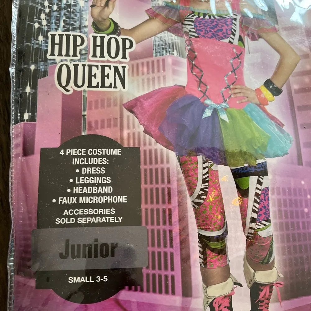 NWT Hip Hop Queen Juniors Costume Rave 80’s Small - Image 4