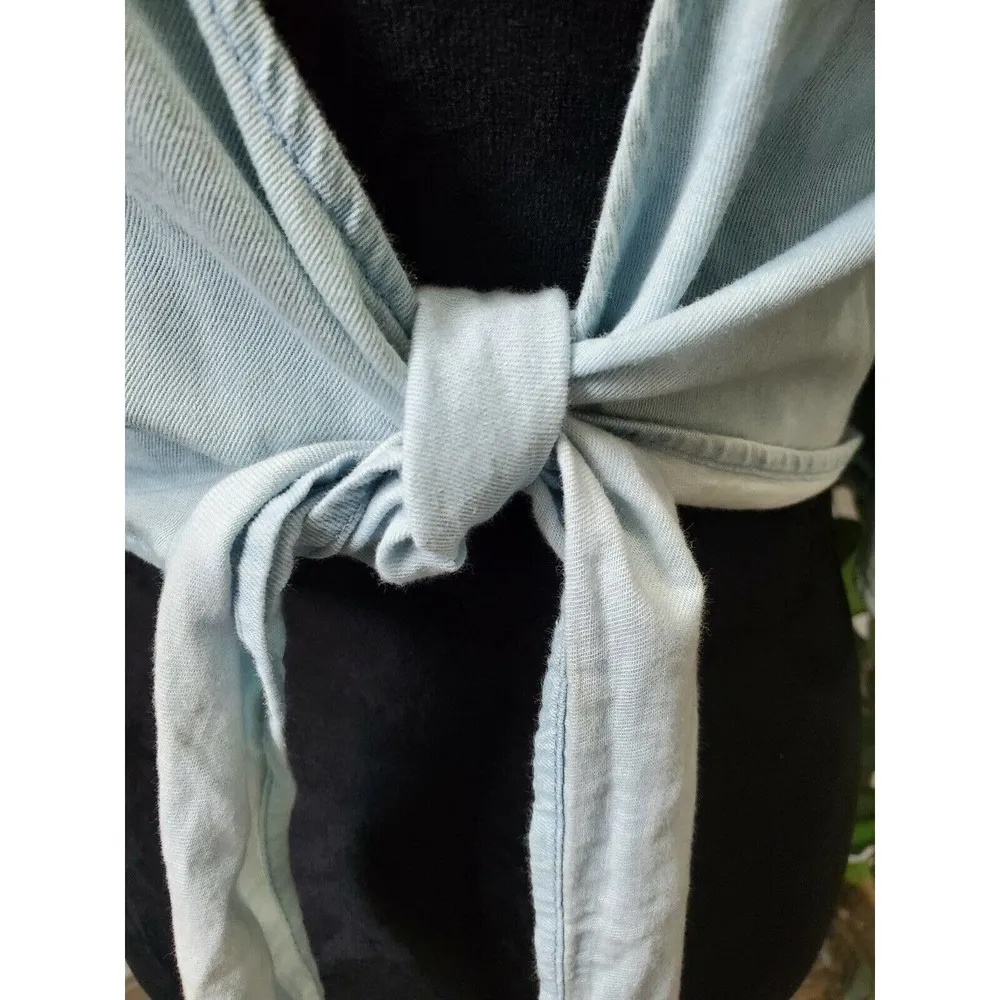 Love Three Boutique Blue Denim 100% Cotton V - Image 2