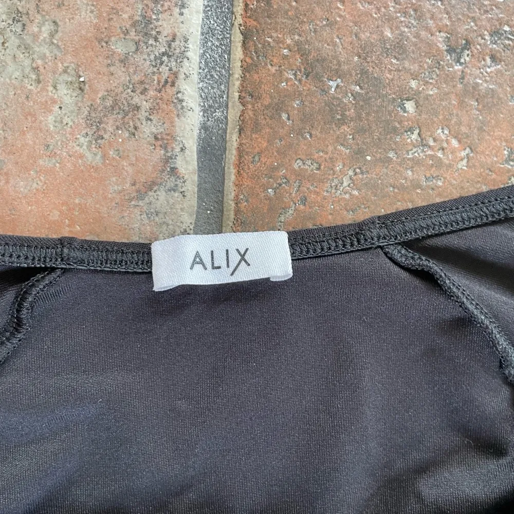 Alix Square Neck Black Bodysuit Size M Size M - Image 2