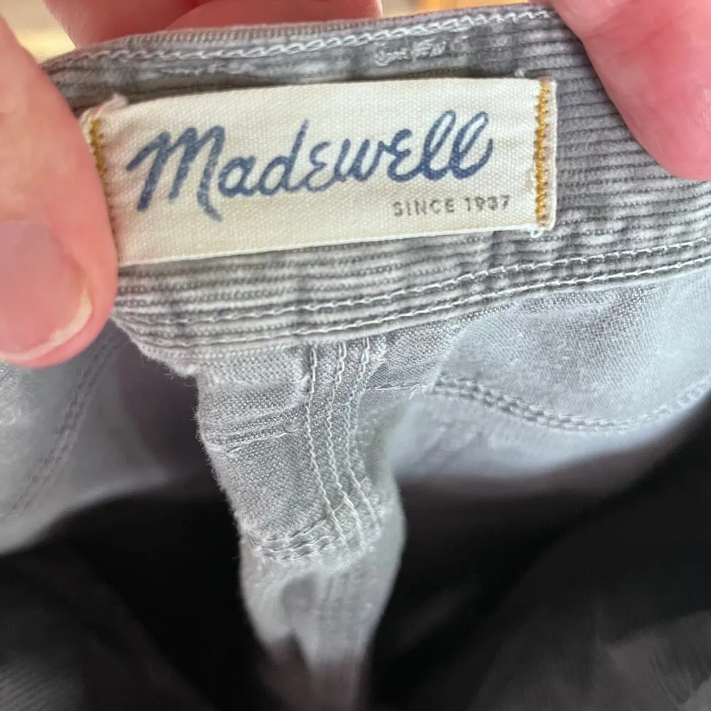 Madewell Rail Straight Grey Corduroy Jeans Size 27 X 30 - Image 7