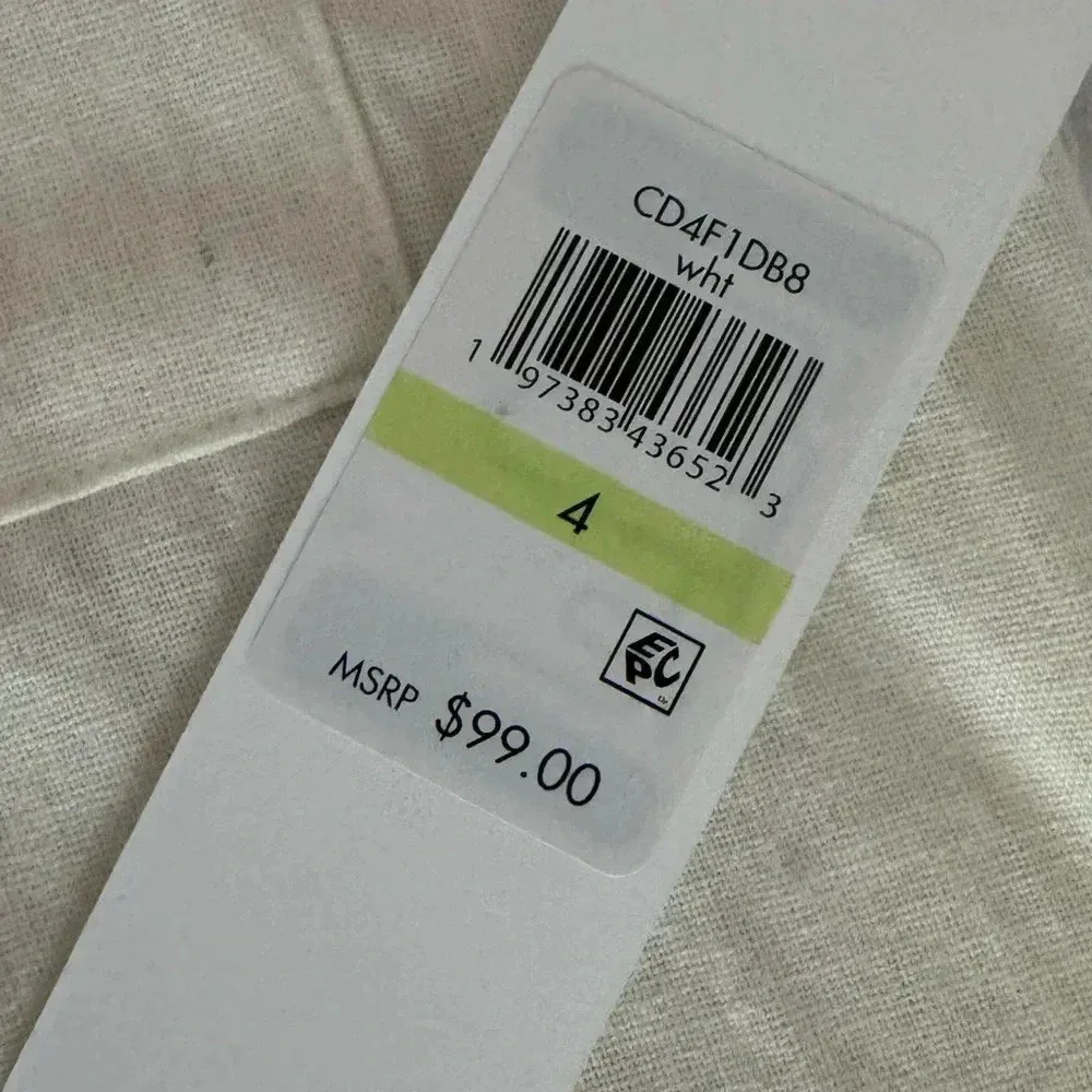 NWT  White Linen Blend Button Front Midi Shirt Dress Coastal Chic - Image 7