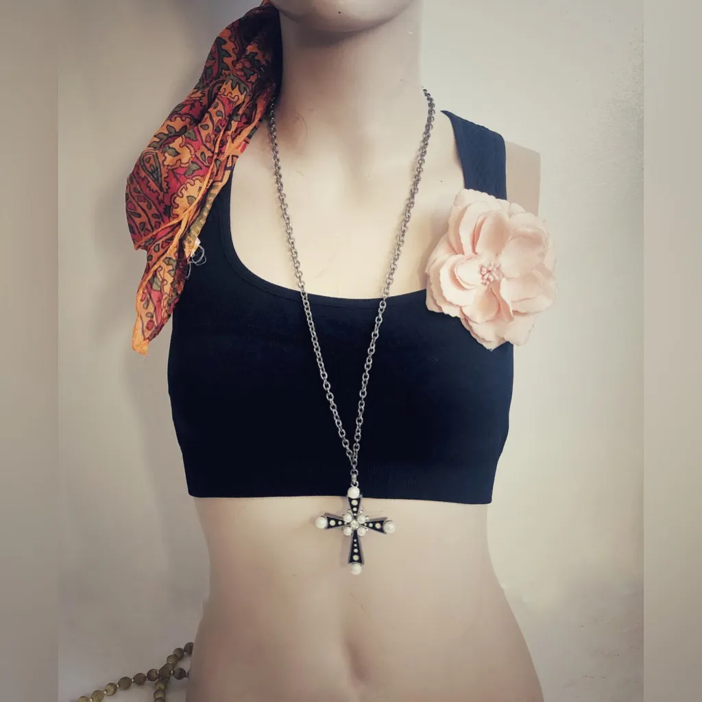 Guess  Cross Necklace Opera Necklace - Image 6