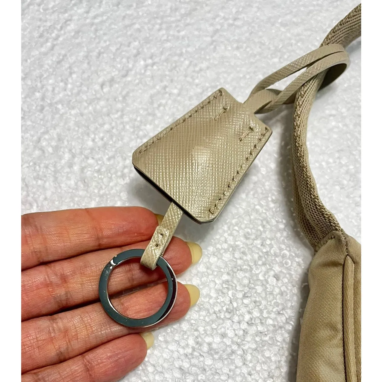 Prada  Re-Nylon Saffiano Mini Re-Edition 2000 Bag Deserto - Image 6