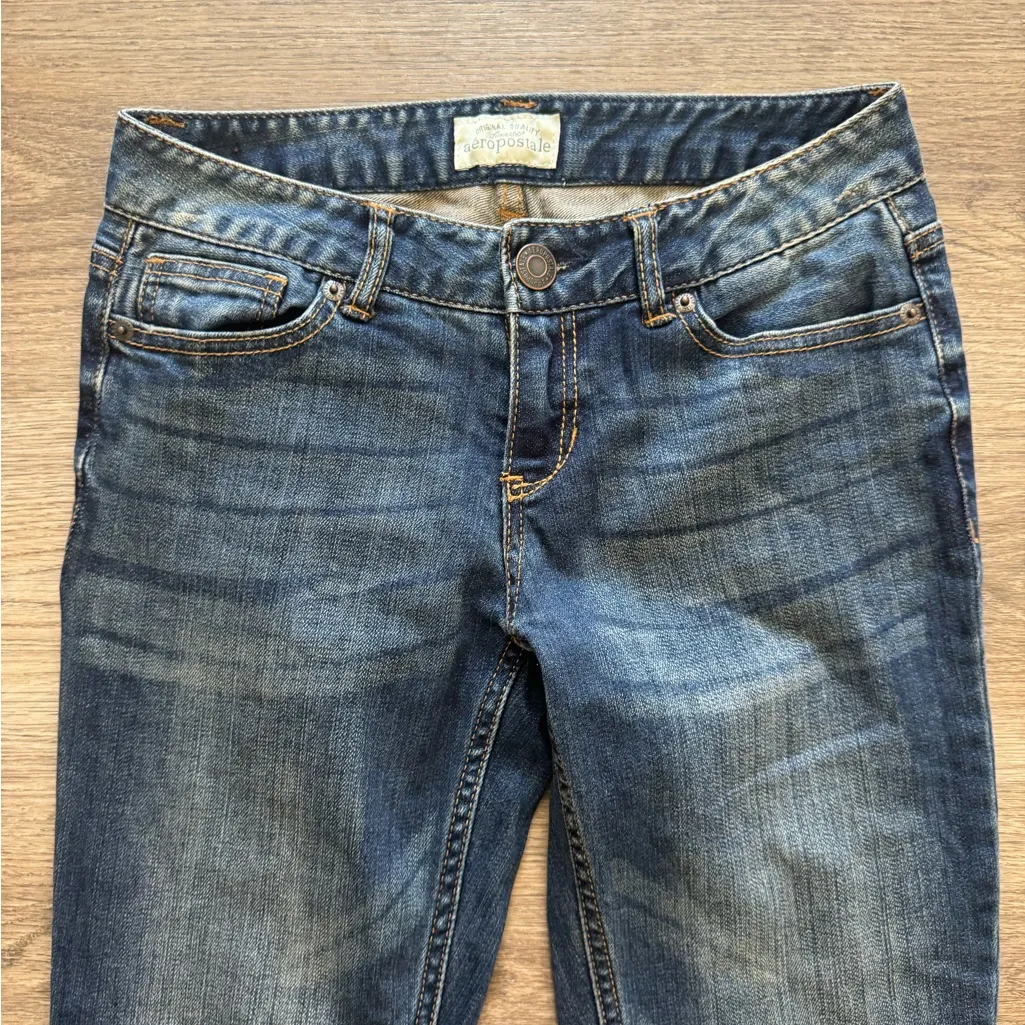 Aeropostale Ultra Skinny Casual Blue Denim Jeans - Image 3