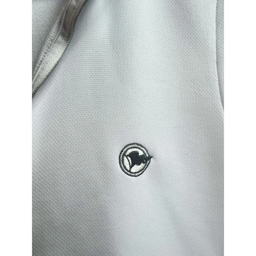 FootJoy Women's Golf Zip Up Vest White Gray Medium - Image 4