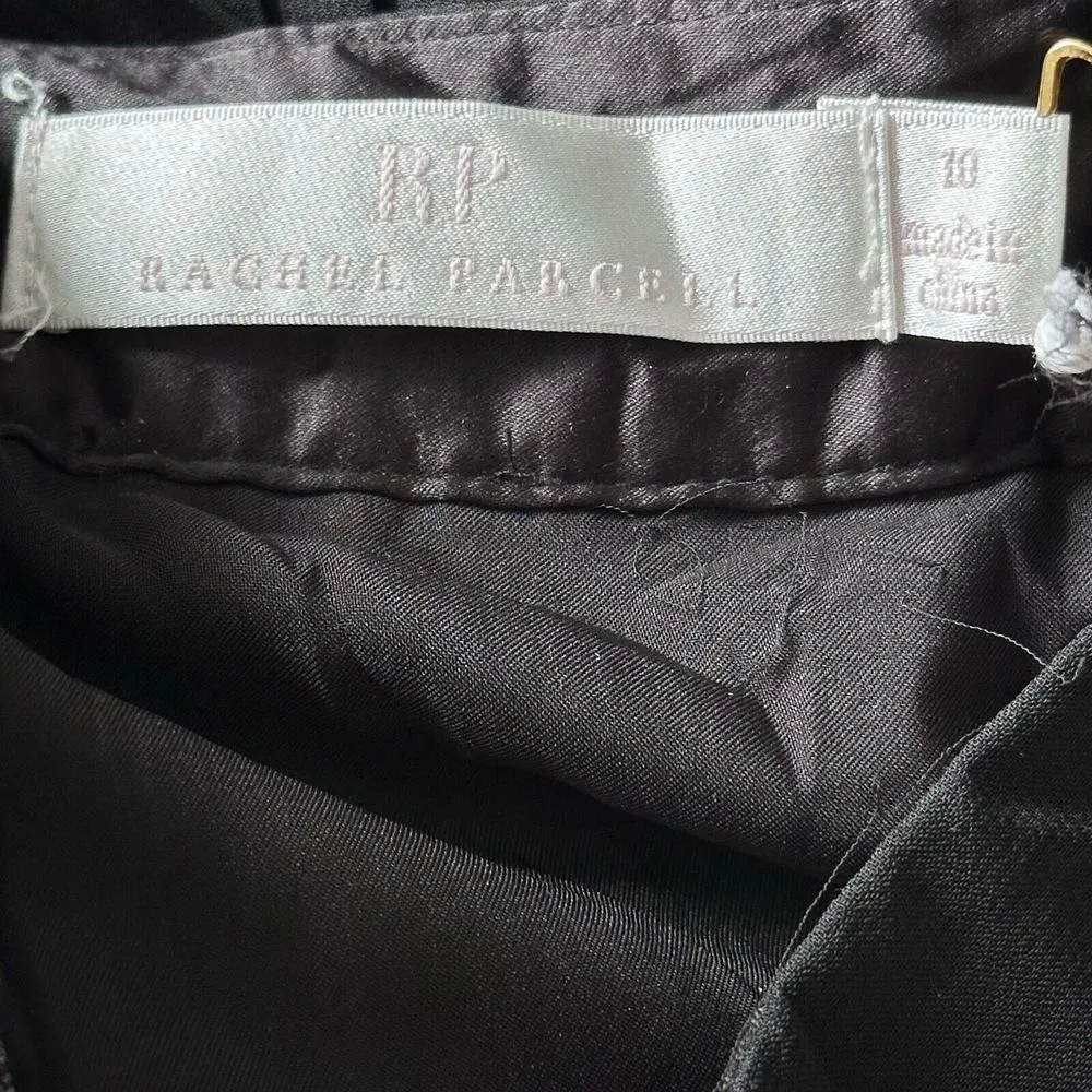 Rachel Parcell Tiered Pleated Midi Skirt Lace Trim Black‎ Size 10 Whimsicalgoth - Image 12