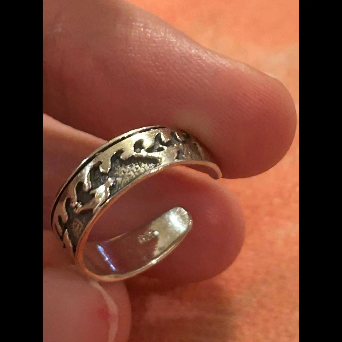 Fashion 925 Sterling silver Knuckle Ring Open toe Rings Women Adjustable d23 - Image 4