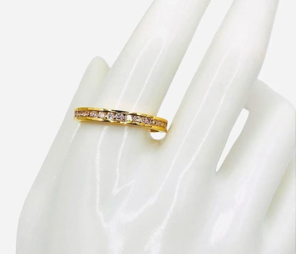 Premier Designs New Women’s  Gold Rhinestone Band Ring Size 11 - Image 2