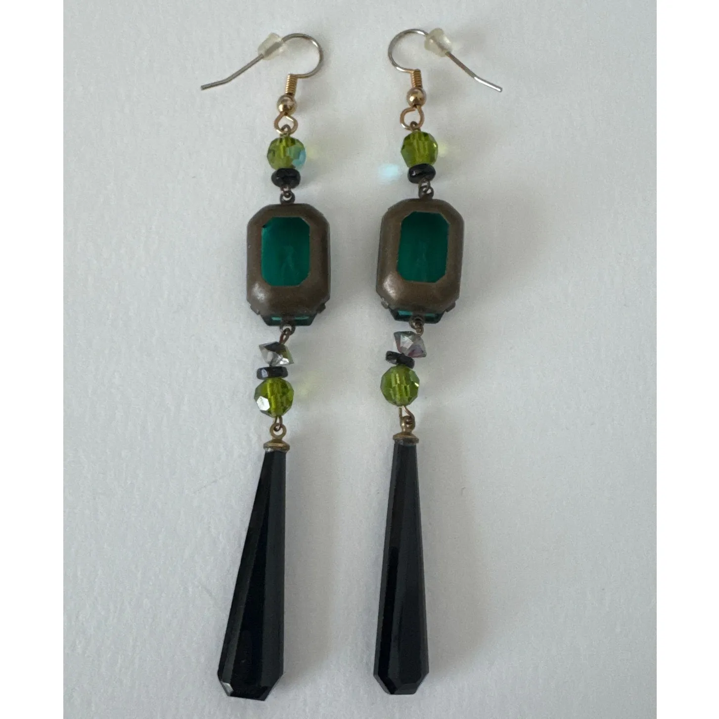 1990s–2000s Teal Glass & Onyx - Image 2