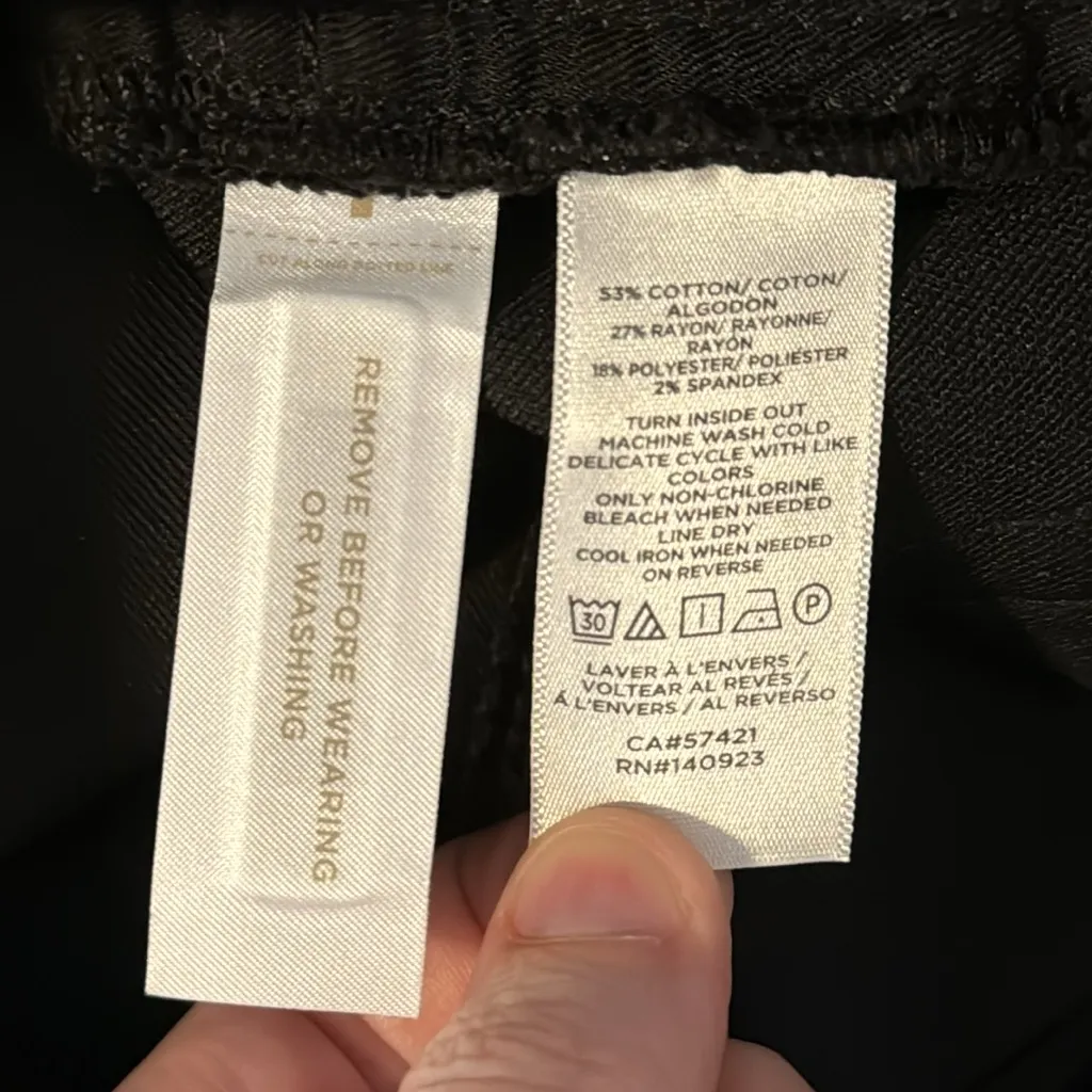 LOFT Shimmer Jeans High Rise Waist Skinny Leg in Black Women’s 25 0 - Image 8