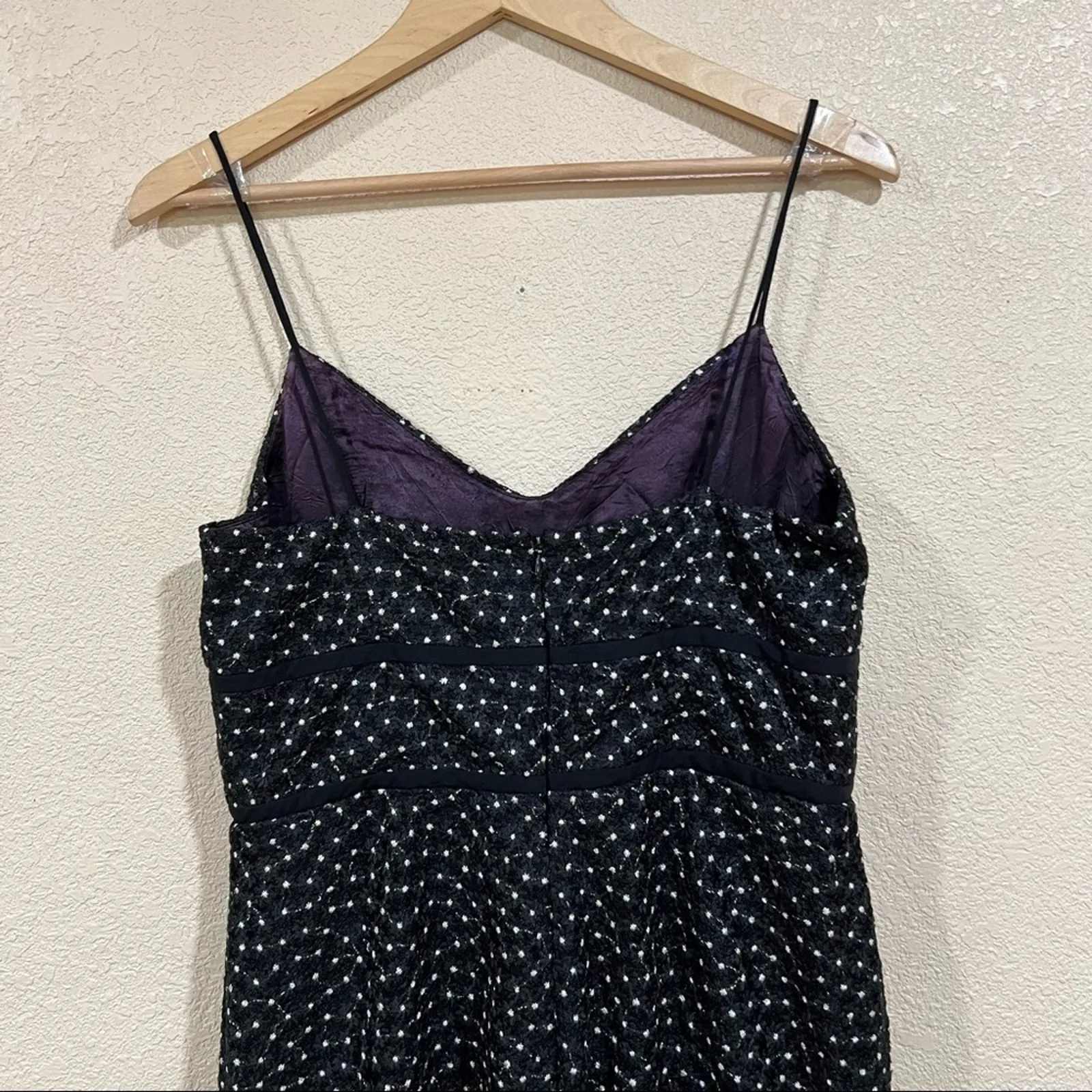 Jill Jill Stuart Black Embroidered Floral Lace sheath Gown 14 - Image 8