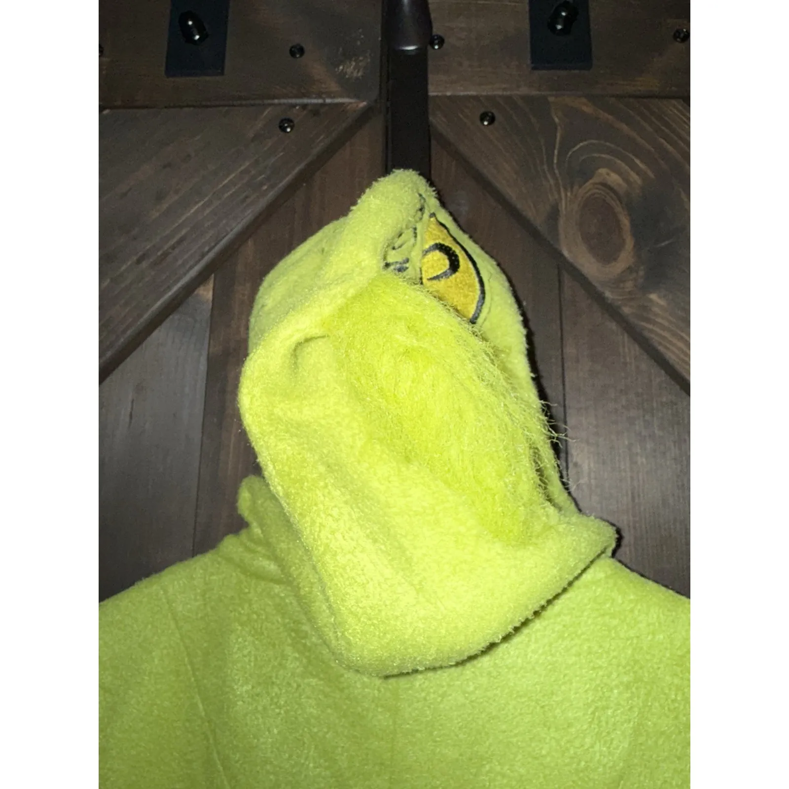 Dr. Seuss Women's Sz Small S 3/5 The Grinch Hooded Costume Pajama Jumpsuit - Image 5