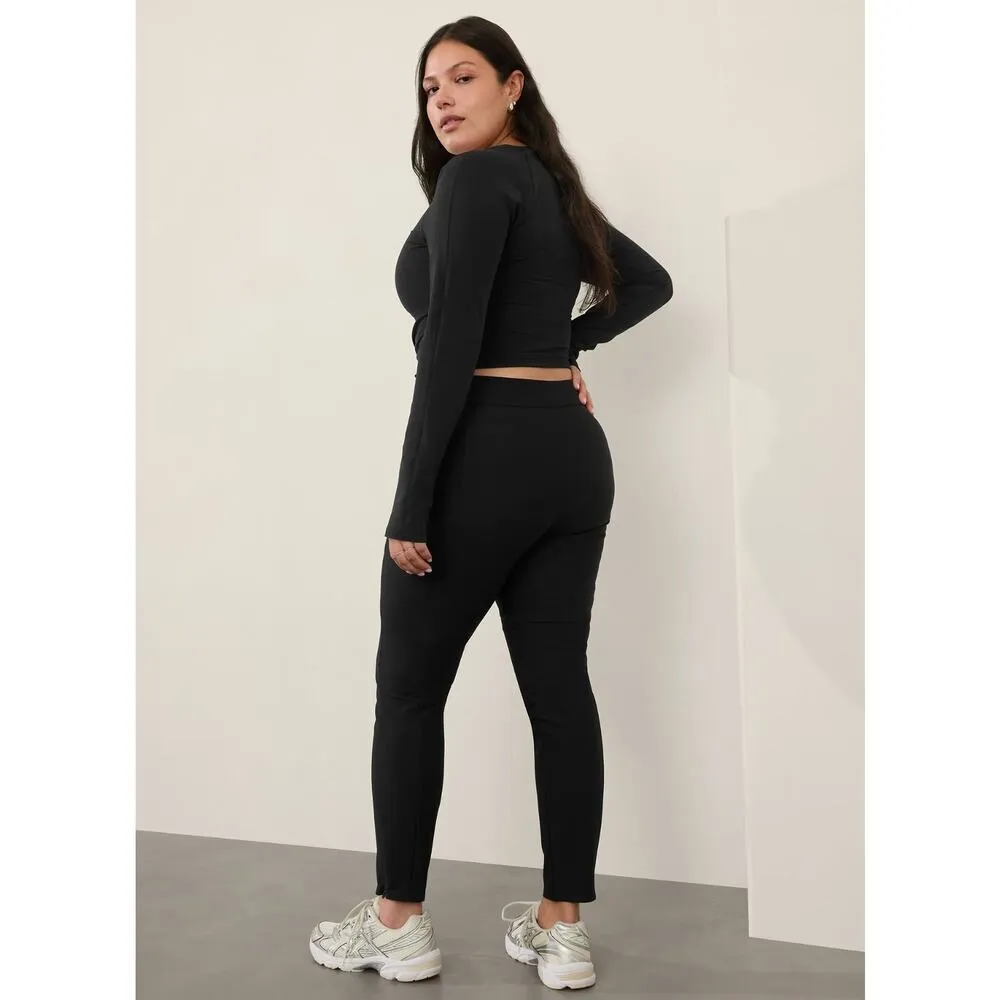 Athleta Stellar Tight Pant Pocket Plus Size Black Plus Size Athleisure US 26 NWT - Image 2