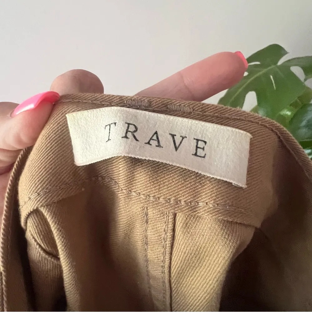 TRAVE clothing khaki cargo shorts tan Womens SIZE 24 utility carpenter fisherman - Image 3