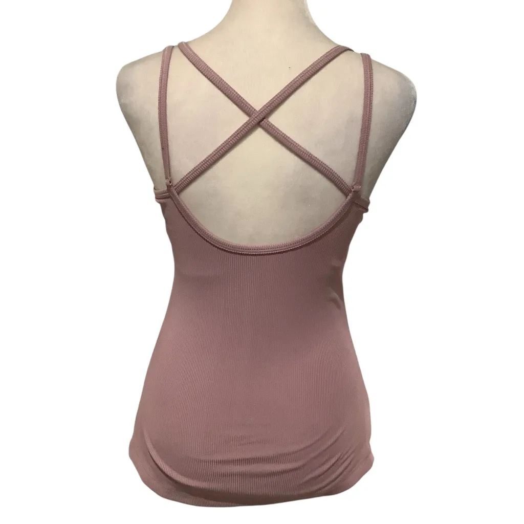 All in Motion Dusty Pink Crisscross Tank Top EXCELLENT CONDITION. Size XS - Image 2